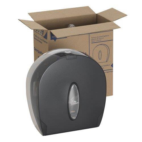 Georgia Pacific 59009 Jumbo Jr. Bathroom Tissue Dispenser, 11.29" x 10.61" x 5.39", Translucent Smoke