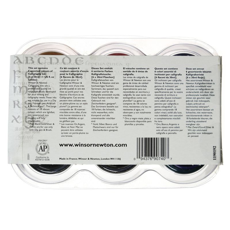 Calligraphy Ink Intro Set 6ct - Winsor and Newton