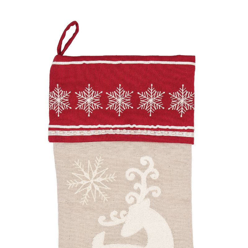 C&F Home Deer With Snowflakes Stocking