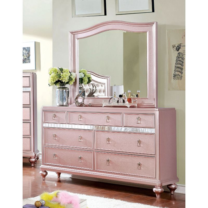 Coleman 7 Drawer Dresser Rose Gold - HOMES: Inside + Out