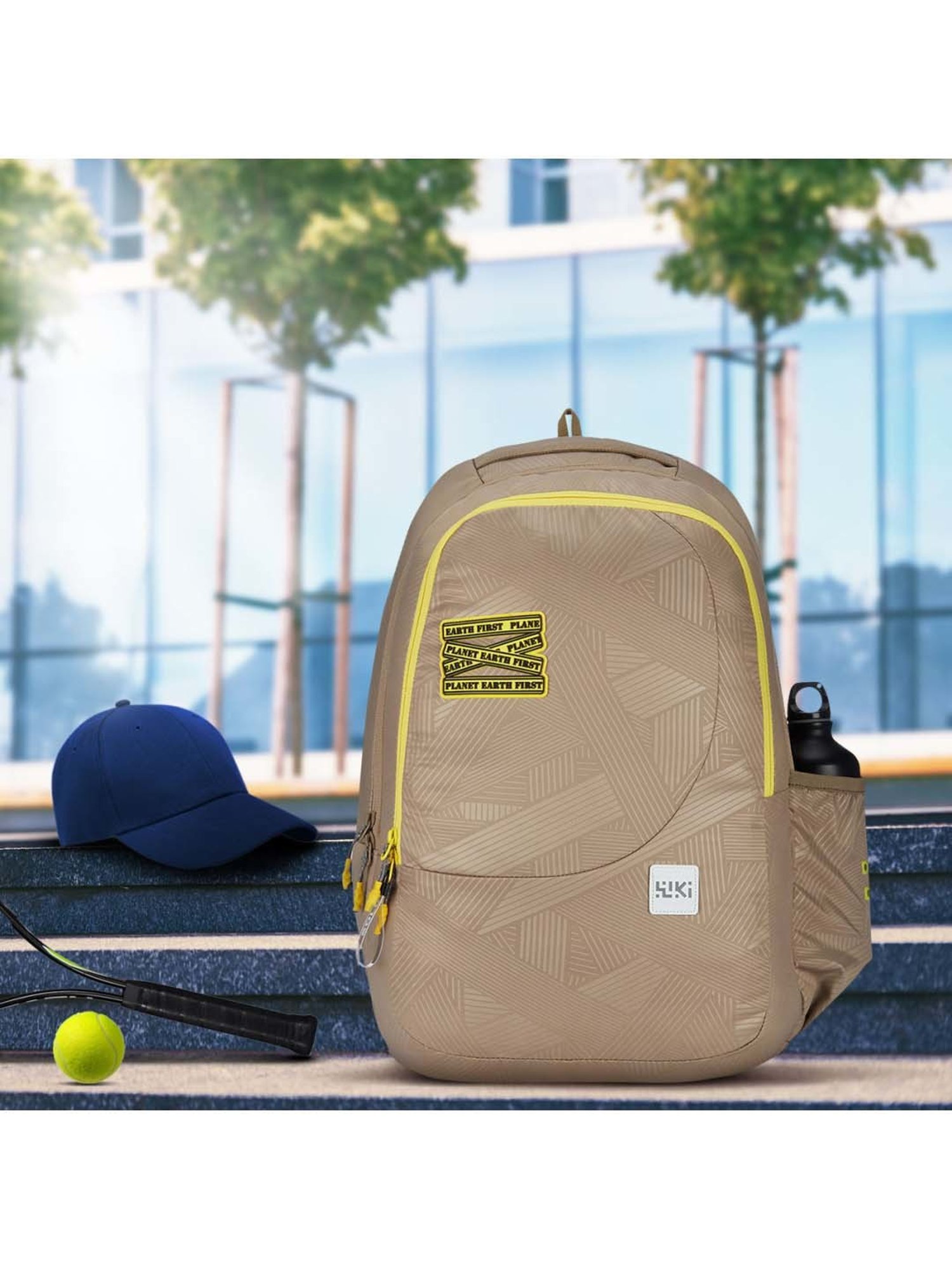 Wiki 29.5 Ltrs Beige Medium Backpack