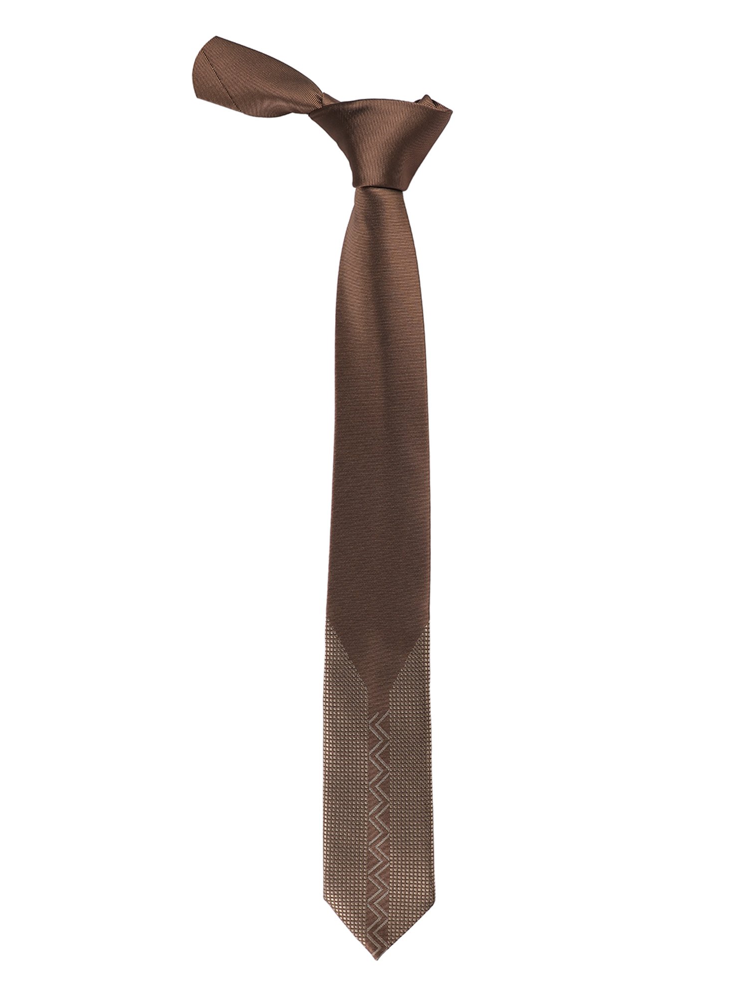 Alvaro Castagnino Paneled Brown Necktie