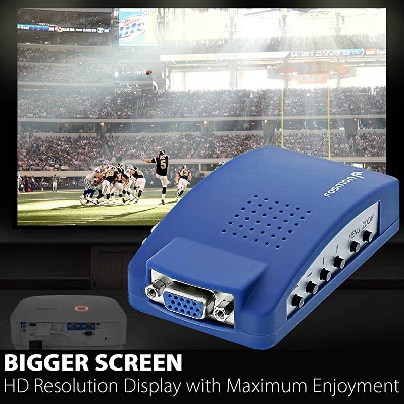 VGA To RCA Adapter Composite AV S Video To VGA Converter PC To TV Video Switch Box For HDTV Monitors Laptop Desktop PC