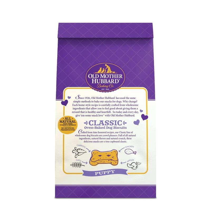 Old Mother Hubbard Chicken Classic Crunchy Puppy Biscuits Mini Oven Baked Dog Treats - 20oz