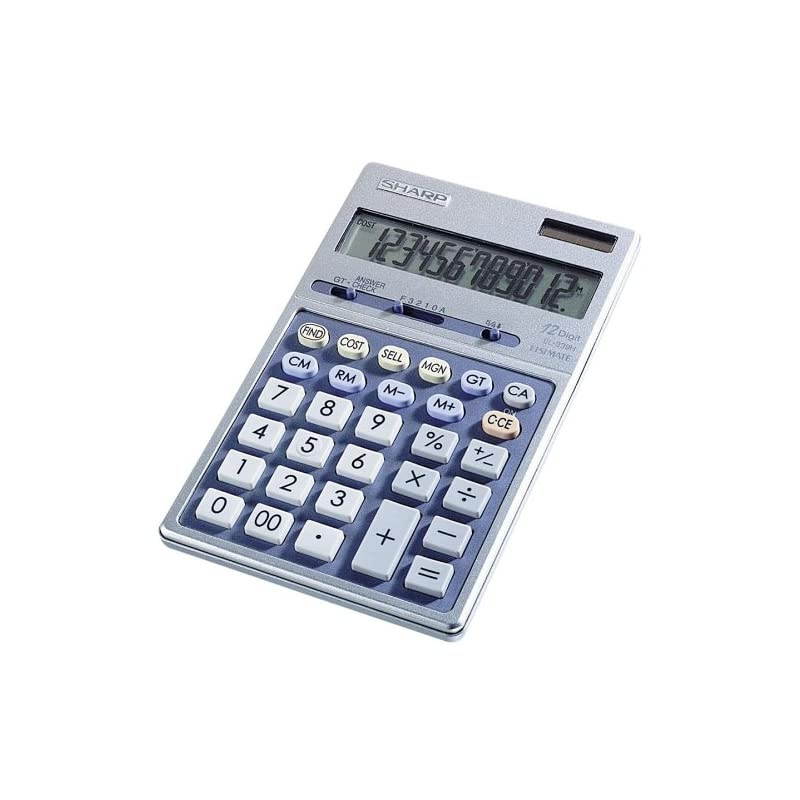 EL339HB Semi-Desk Executive Metal Top 12-Digit Calculator