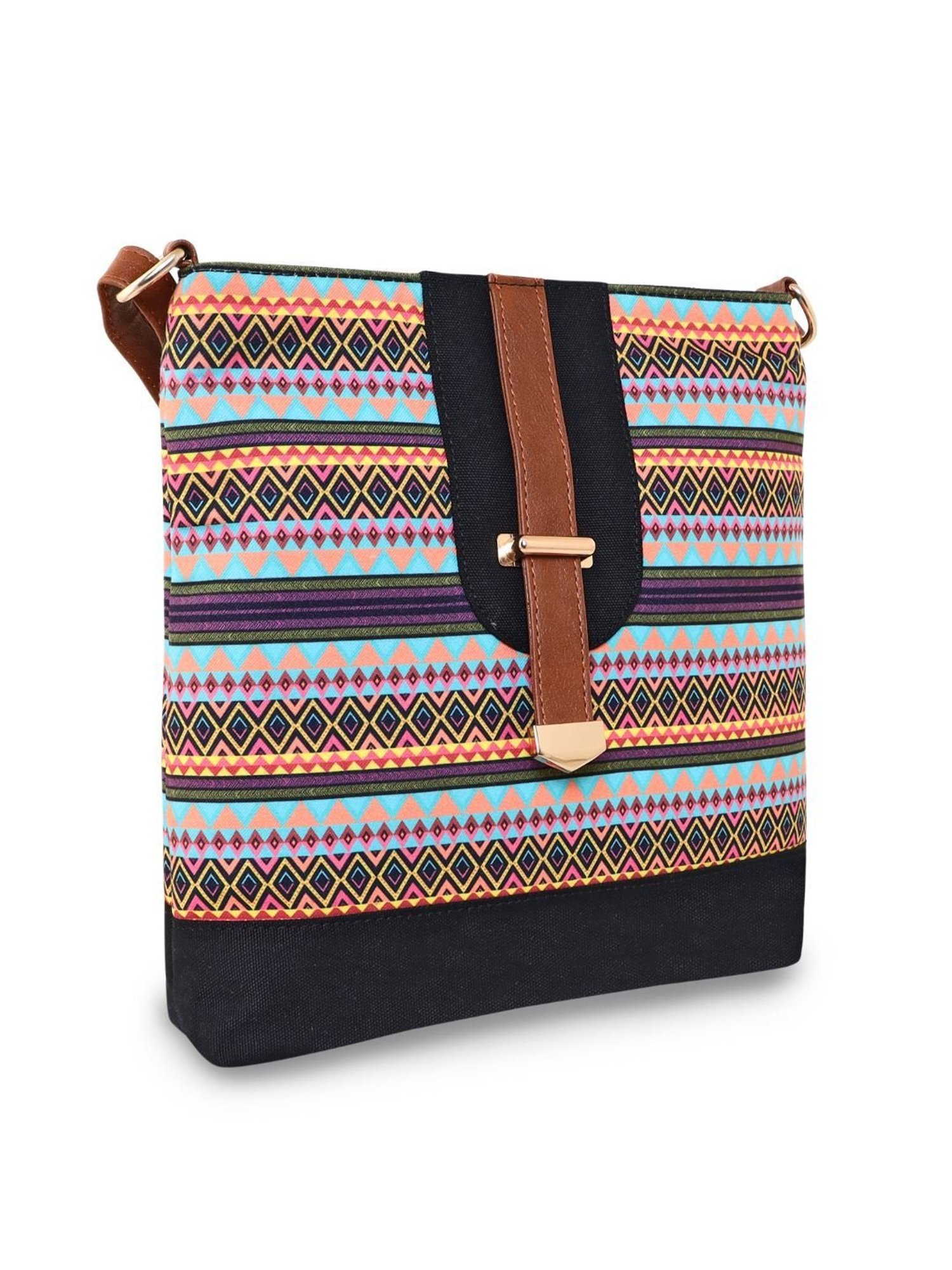 Sabhyata Multicolor Printed Medium Cross Body Bag