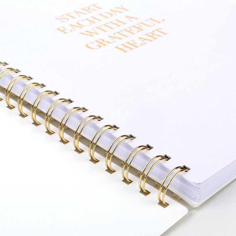 2021-22 Academic Planner 8.5" x 11" Frosted Plastic Wirebound Weekly/Monthly White with Gold Dot - Sugar Paper™