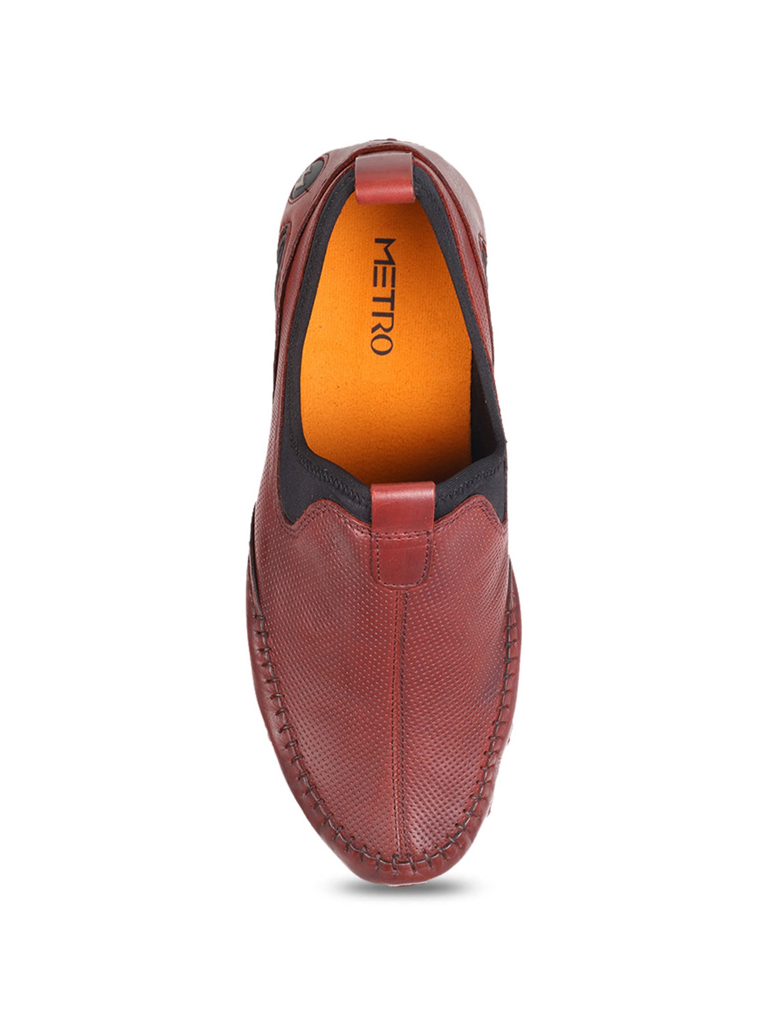 Metro Men's Wine Casual Loafers