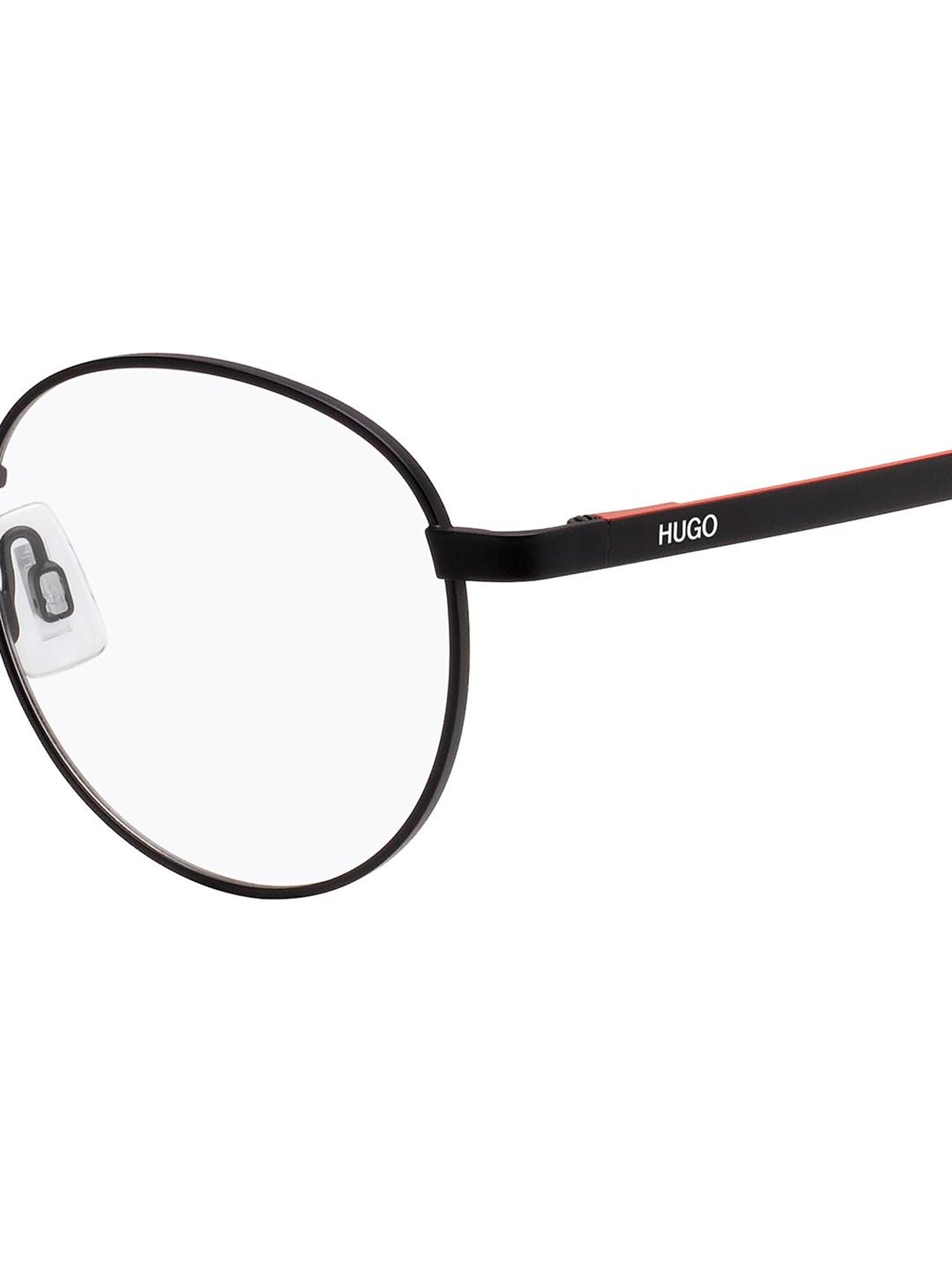 HUGO Black Oval Eye Frames for Men