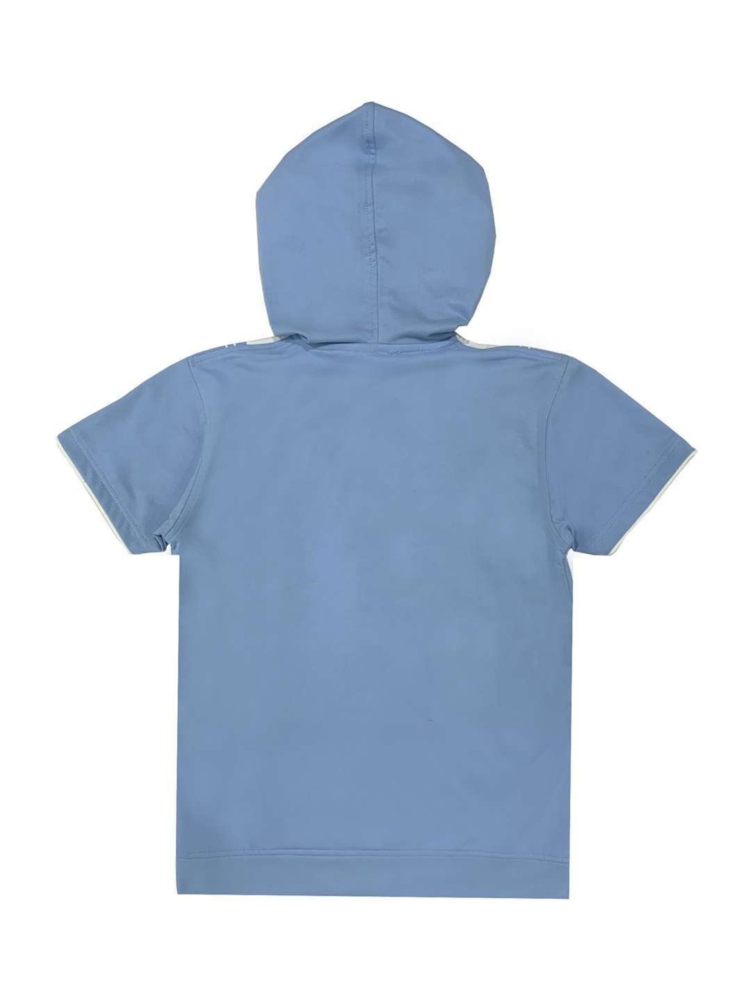 Cavio Kids Sky Blue Printed T-Shirt