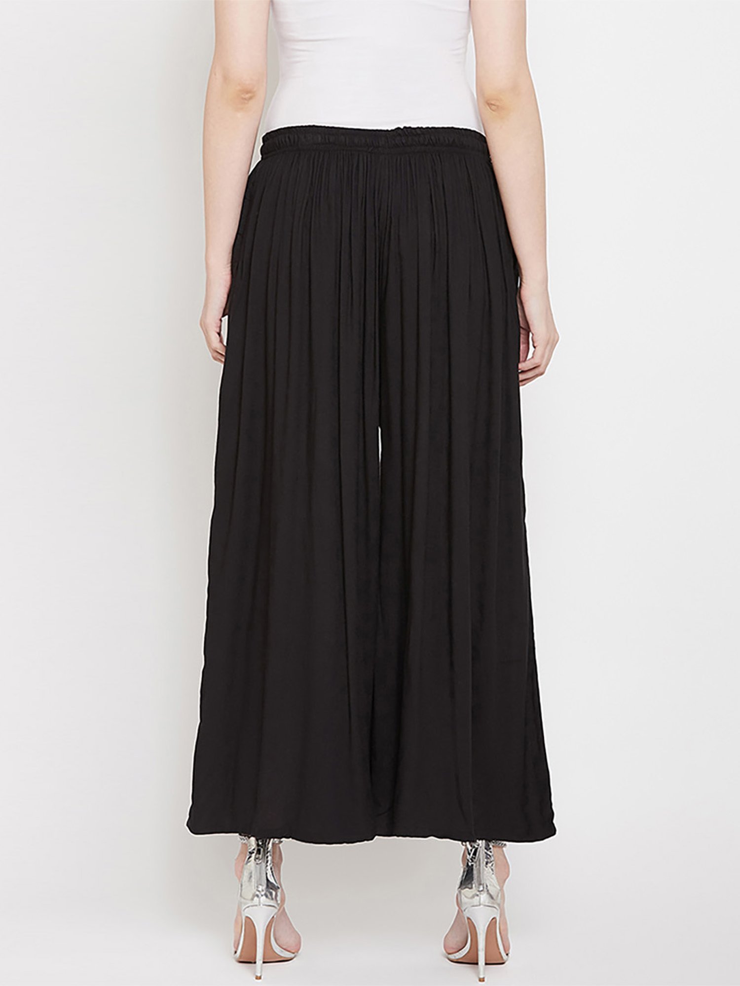 Castle Black Regular Fit Palazzos