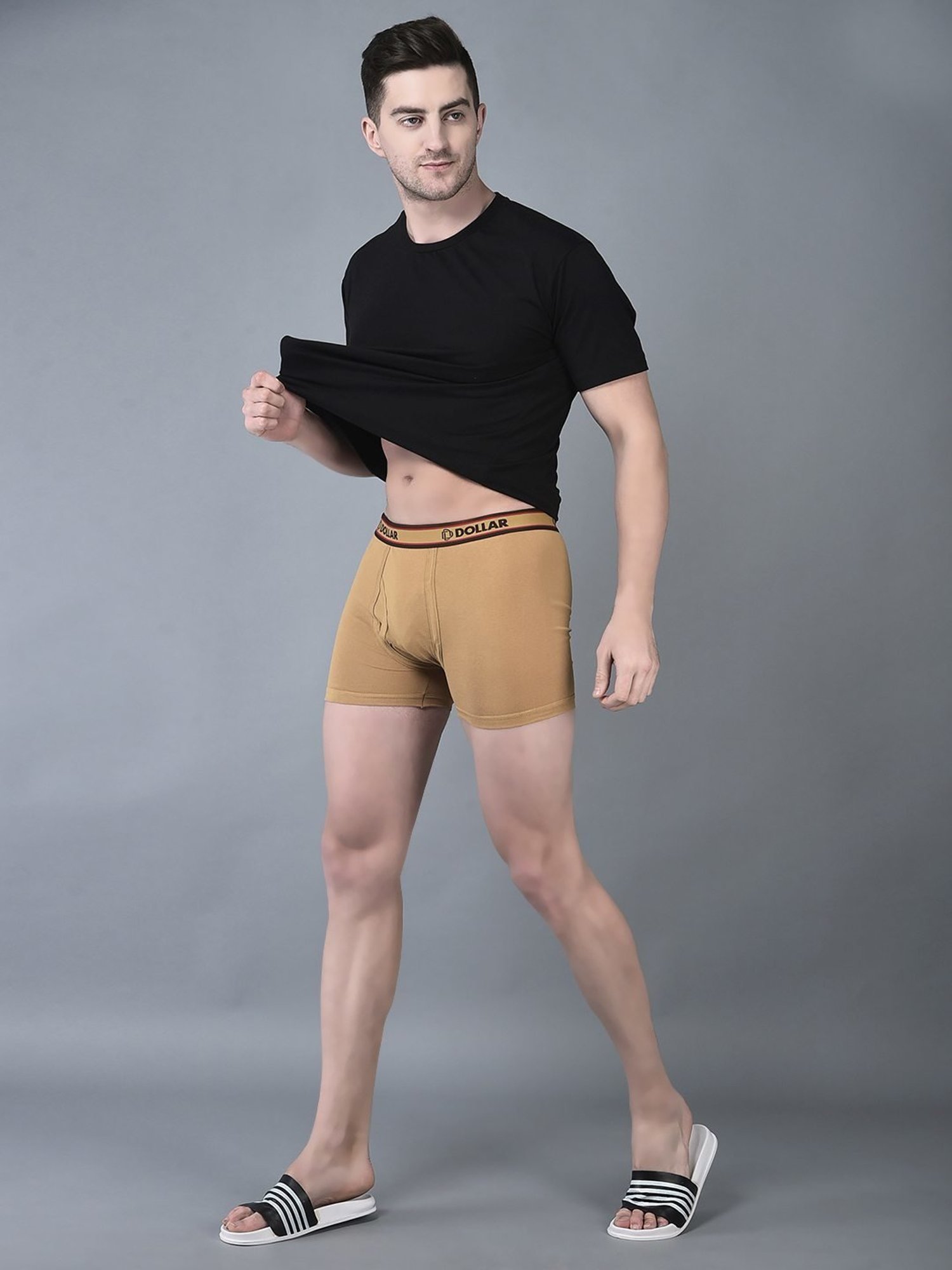 Dollar Bigboss Assorted Cotton Regular Fit Trunks - Pack Of 5