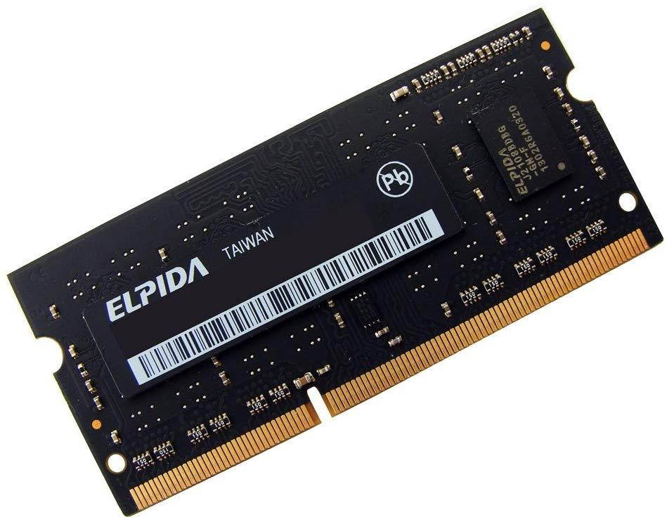 ELPIDA EBJ20UF8BDU5-GN-F 2GB NOTEBOOK SODIMM DDR3 PC12800(1600) UNBUF 1.5v 1RX8 204P 256MX64 256mX8