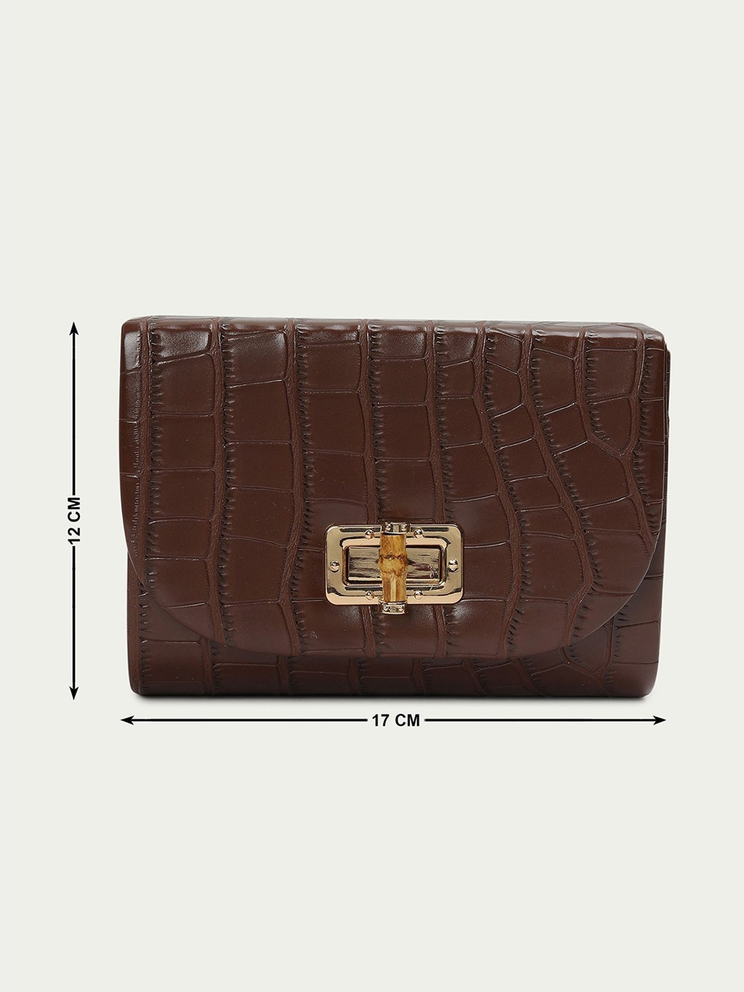 Code by Lifestyle Tan Textured Sling Handbag