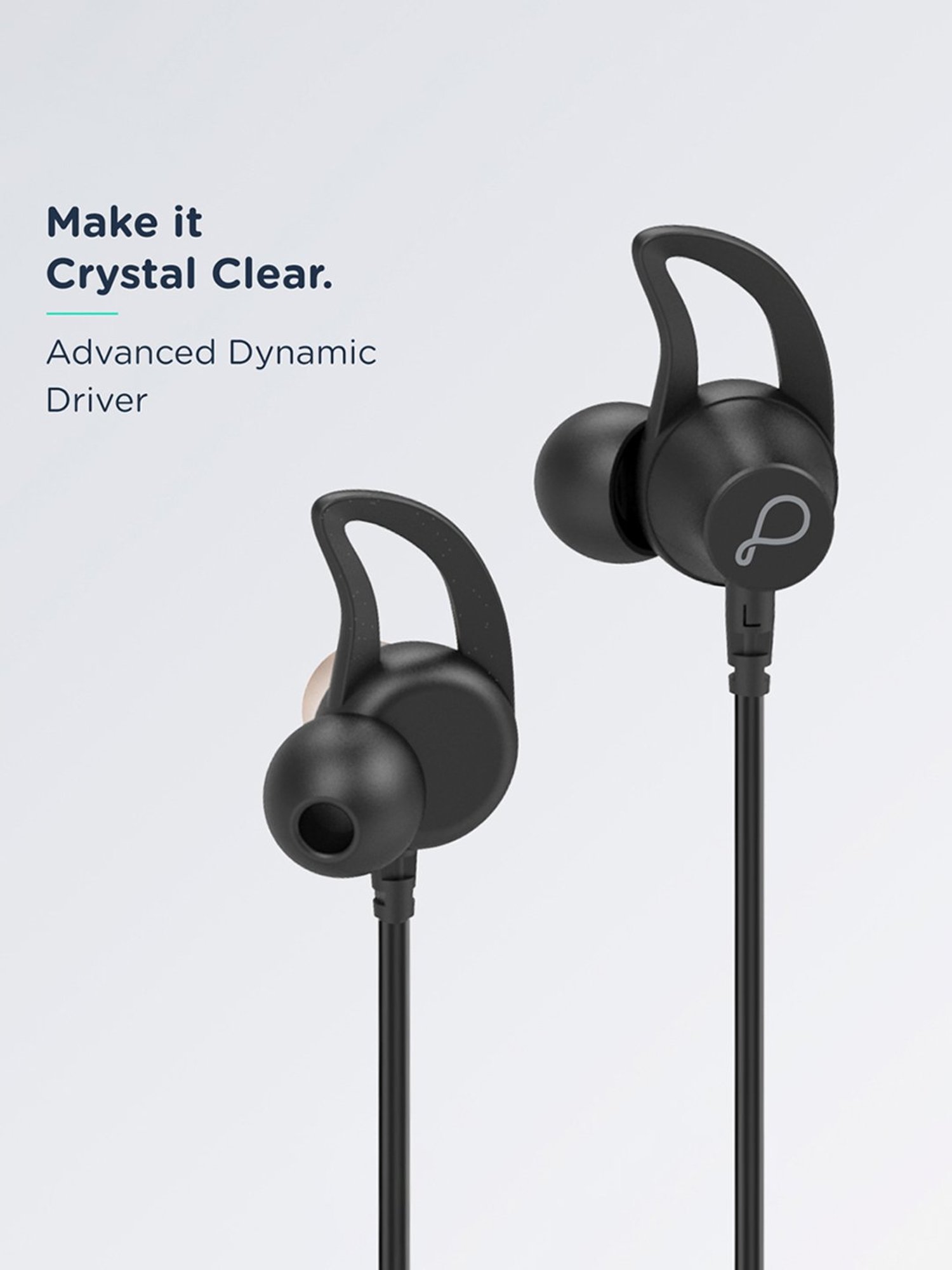 Pebble Flex Air Bluetooth Neckband with Playtime up to 10 Hrs (Navy Blue)