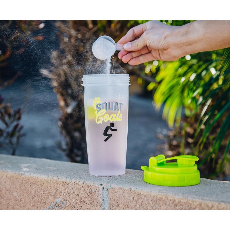 Toynk "#SquatGoals" Plastic Shaker Bottle | Holds 20 Ounces