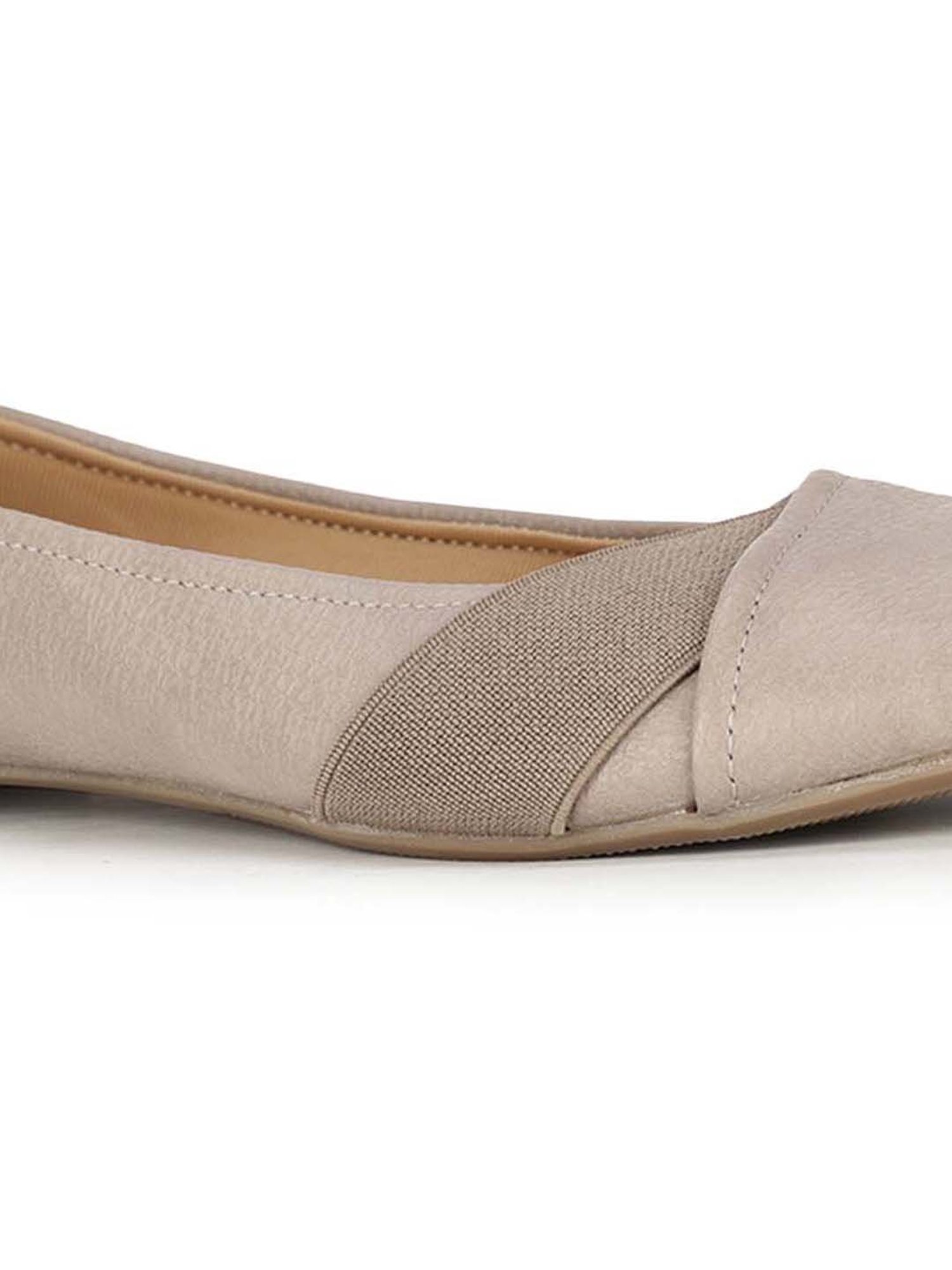 Bata Women's Beige Flat Ballets