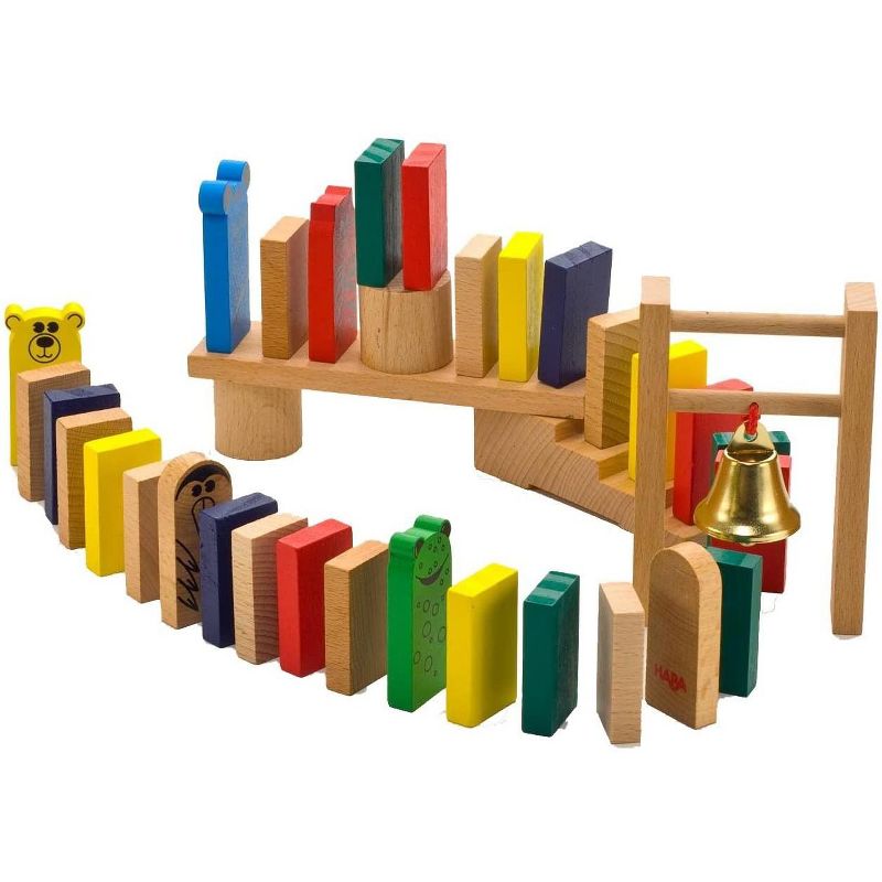 HABA Go-Go Wooden Dominoes 249 Piece Building Set