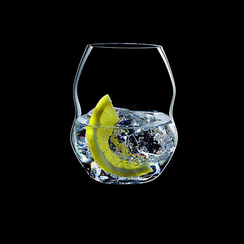 Riedel 20.45 Ounce Swirl Red Wine Clear Crystal Stemless Tumbler Wine Glass Set Suited for Variety of Red and Pink Wines, Set of 2