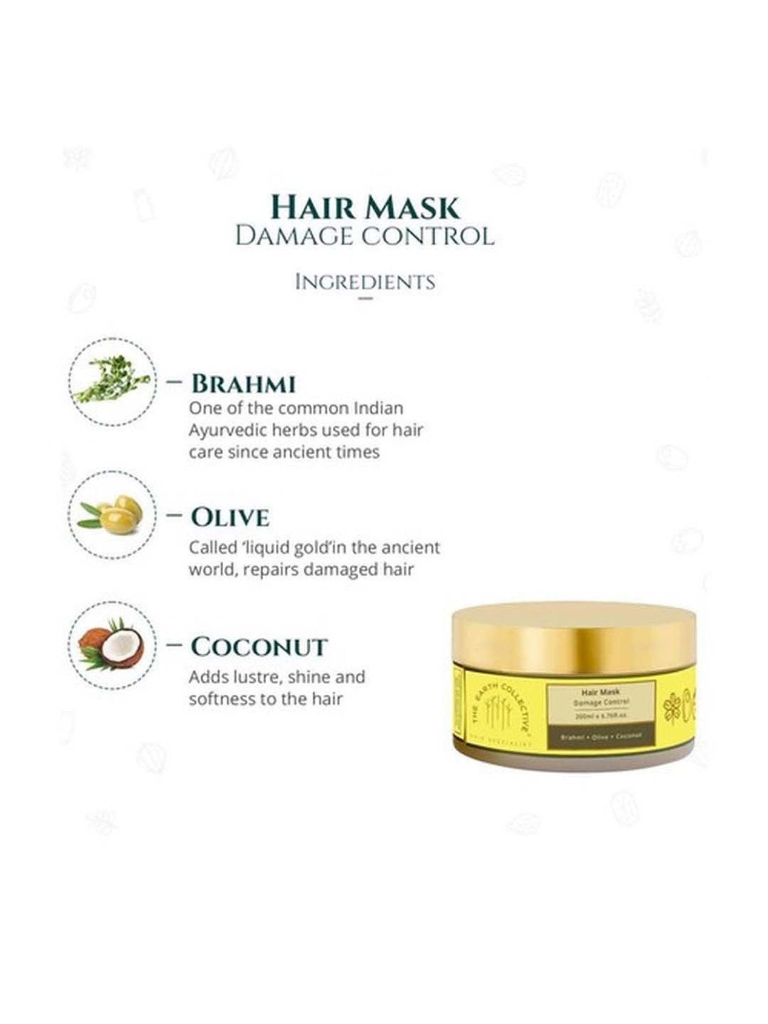 The Earth Collective Damage Control Hair Mask - 200 ml