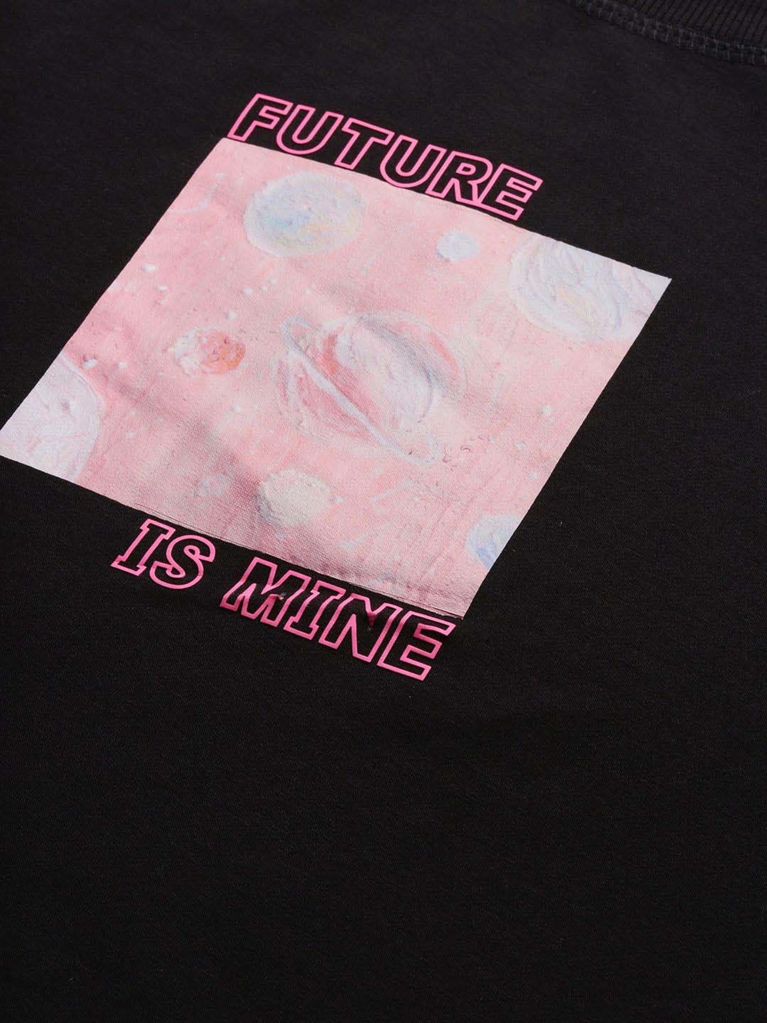 SHOWOFF Black Cotton Printed T-Shirt