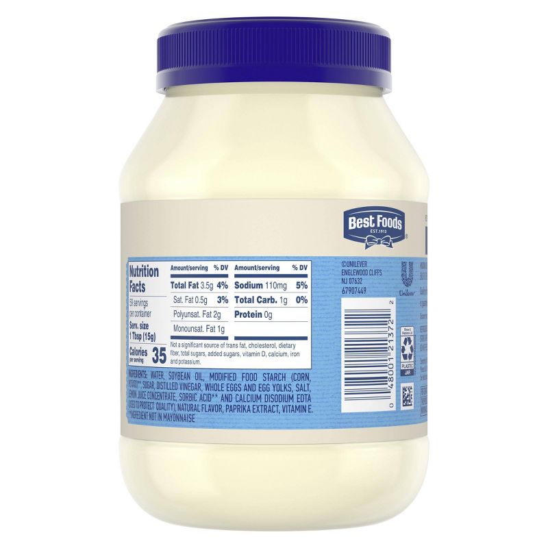 Best Foods Mayonnaise Light - 30oz