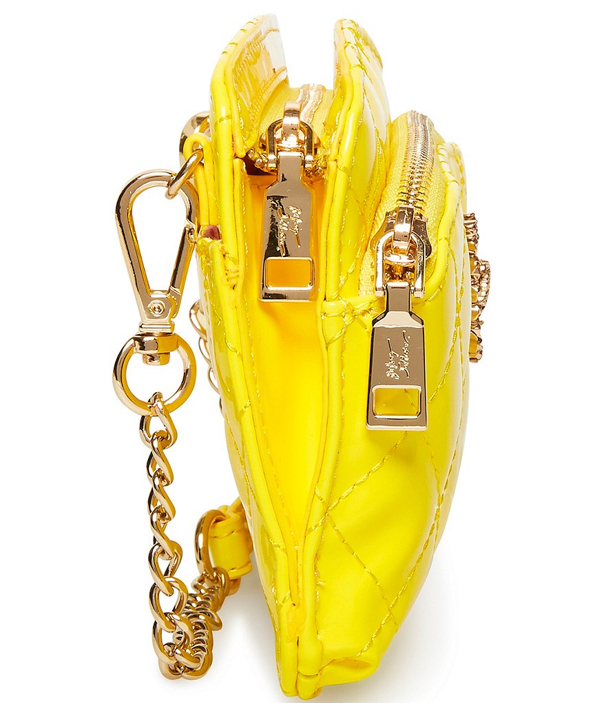 Betsey Johnson Patent Brights Quilted Crossbody Bag