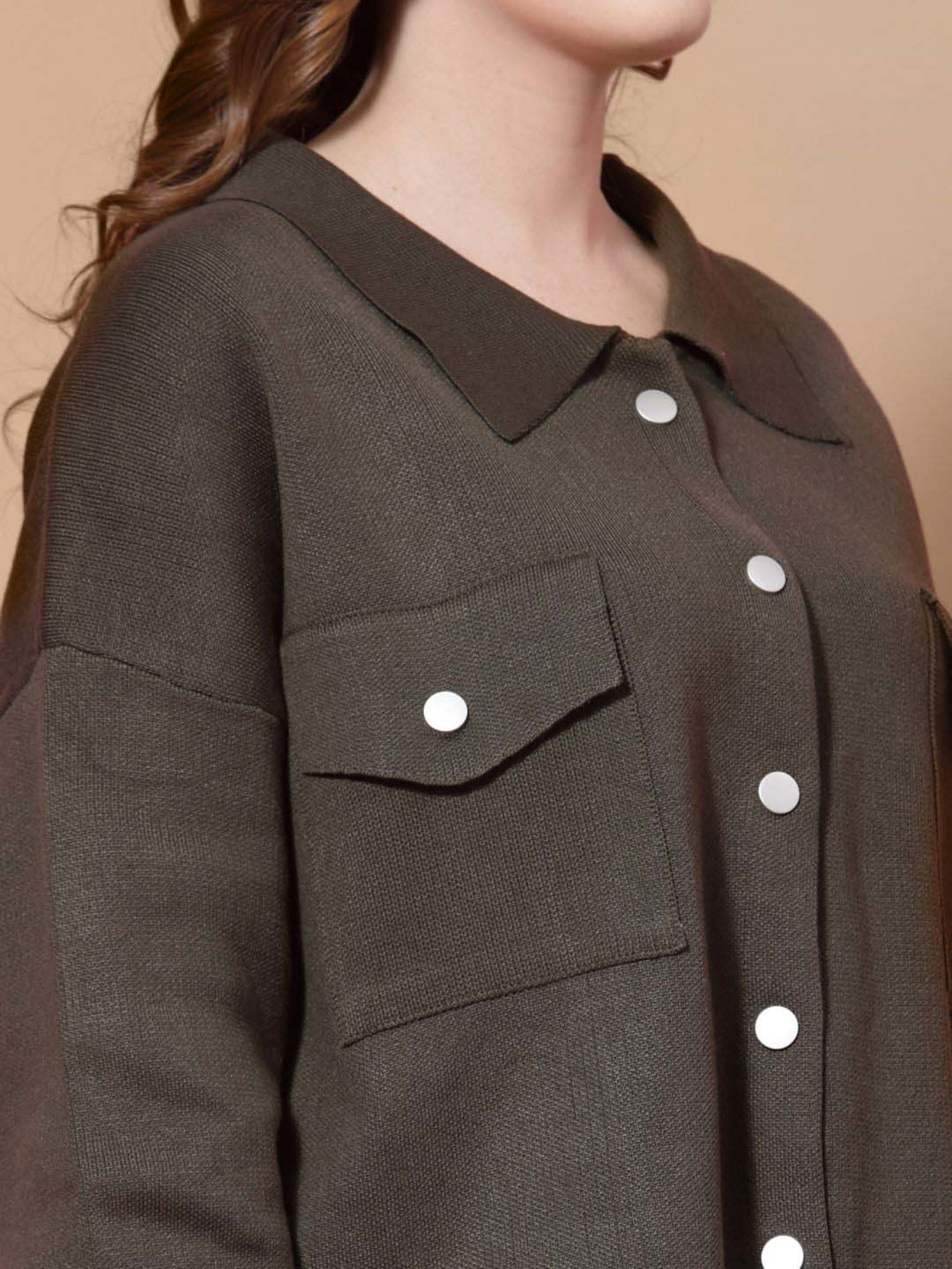 Mafadeny Green Plain Shirt