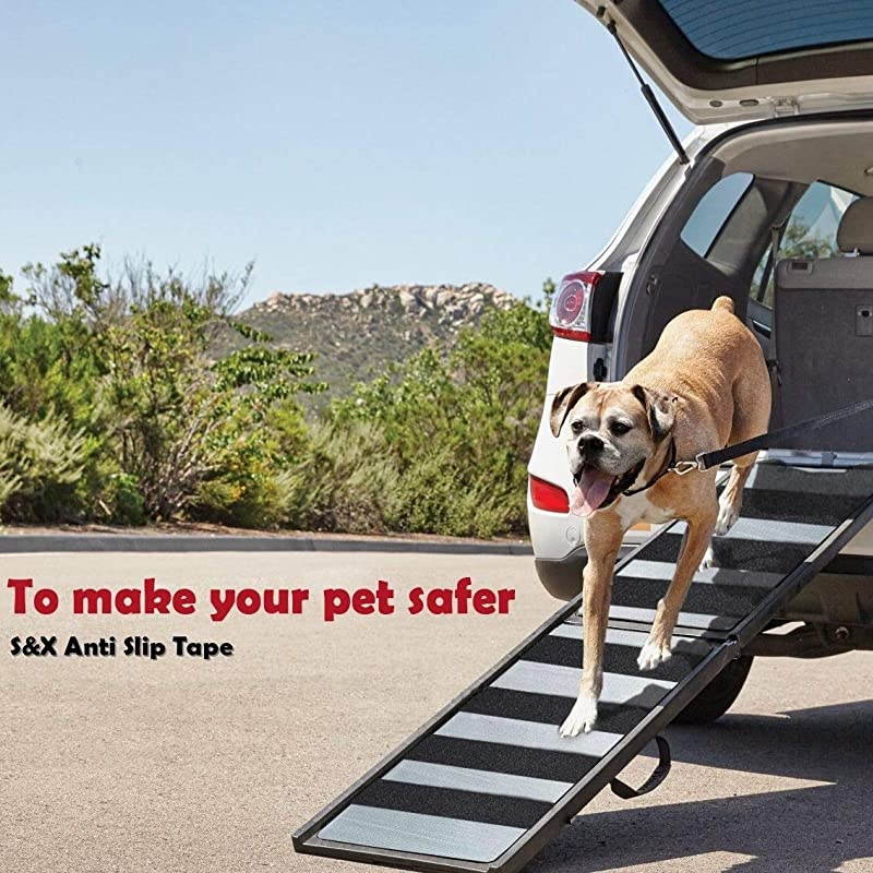 Stair Treads Anti-Slip Tape,6 Inch X 24 Inch,(5-Pack) Pre-Cut Black Non-Slip Strips,High Traction Friction Abrasive Adhesive Safety Tape