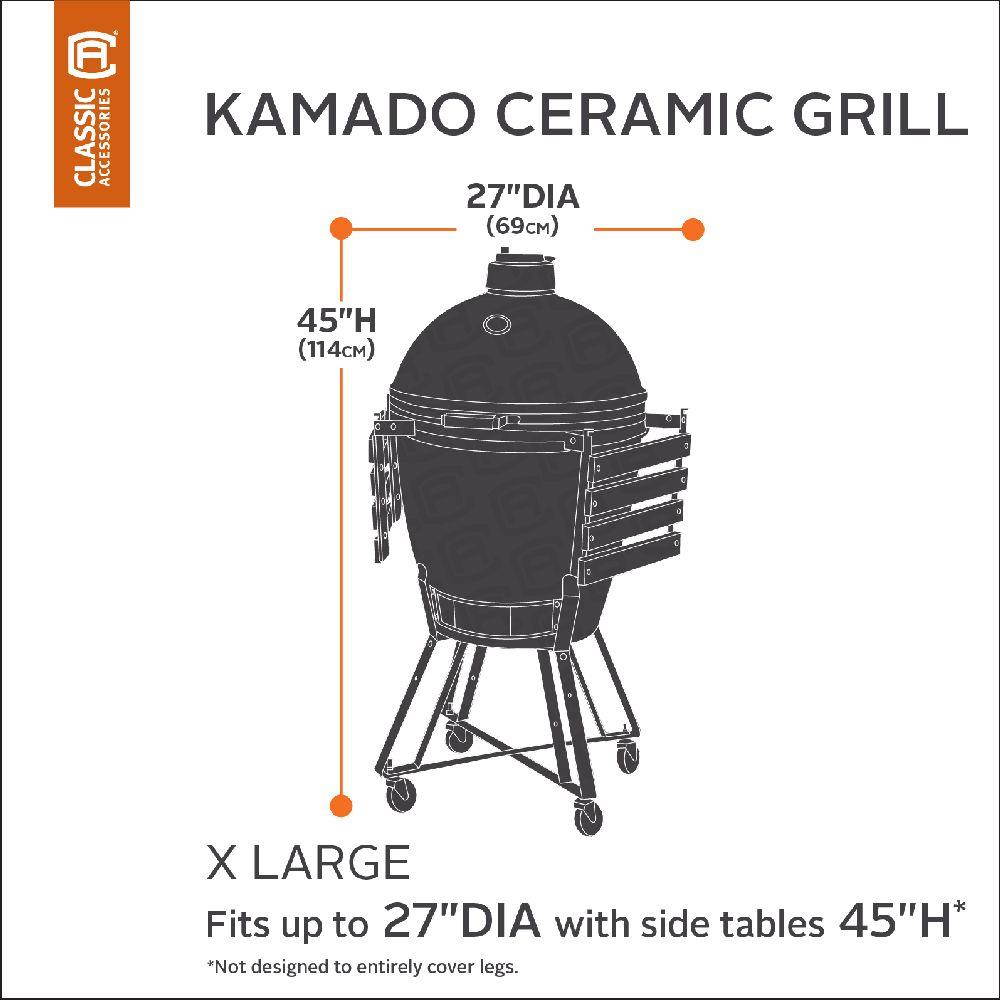Classic Accessories 55-317-050401-00 Kamado Ceramic Barbeque Grill - X - Large