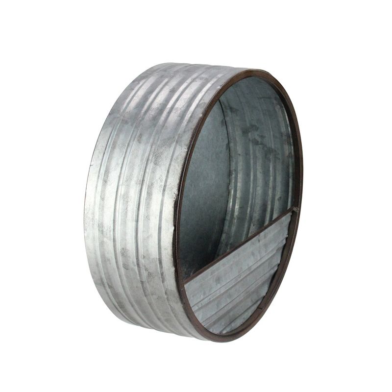 HC Companies 12-Inch Outdoor Plastic Deck Flower Planter Box, Chocolate (2 Pack)