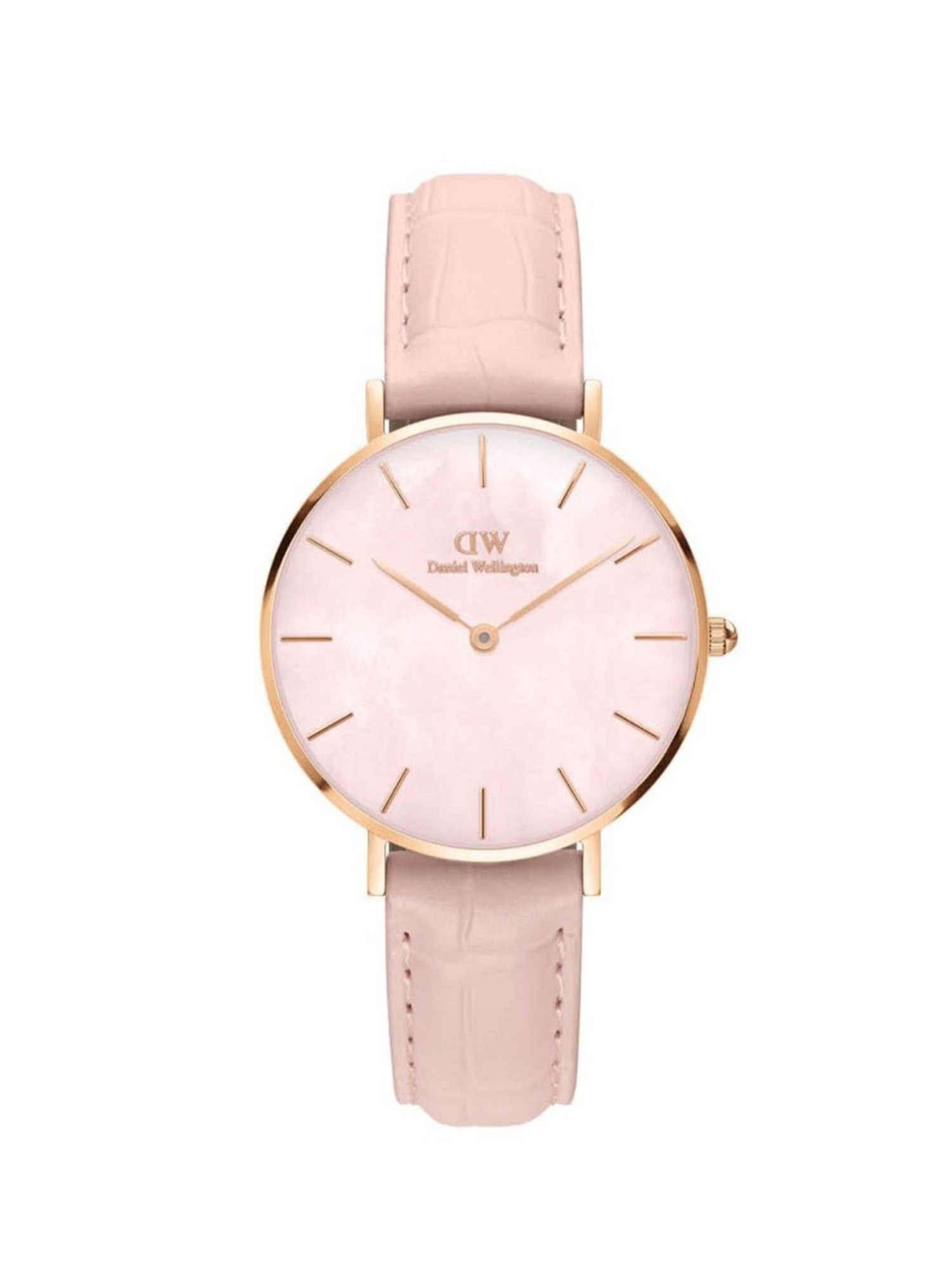 Daniel Wellington Petite Women Pink Round Dial Analog Watch - DW00100514K