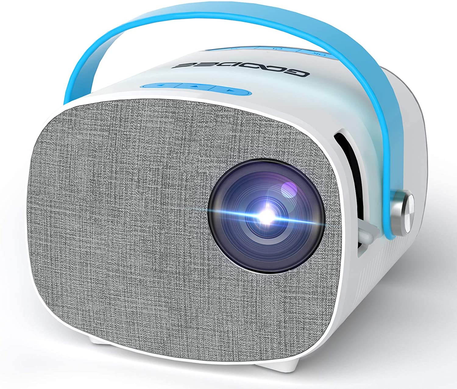 Mini Projector, GooDee YG230 Video Projector, LED Portable Home Theater Projector 1080P Supported, Compatible with PS4, PC via HDMI, VGA, TF, AV and USB, for Kids