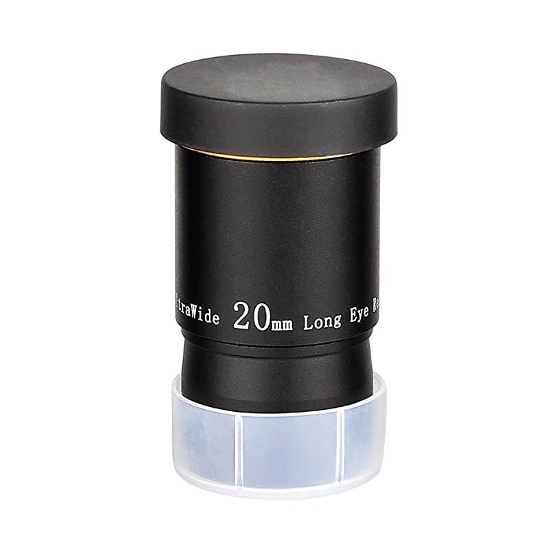 Telescope Eyepiece Fully Mutil Coated 1.25 inches Telescope Accessories Set 66 Degree Ultra Wide Angle HD 20mm for Astronomy Telescope