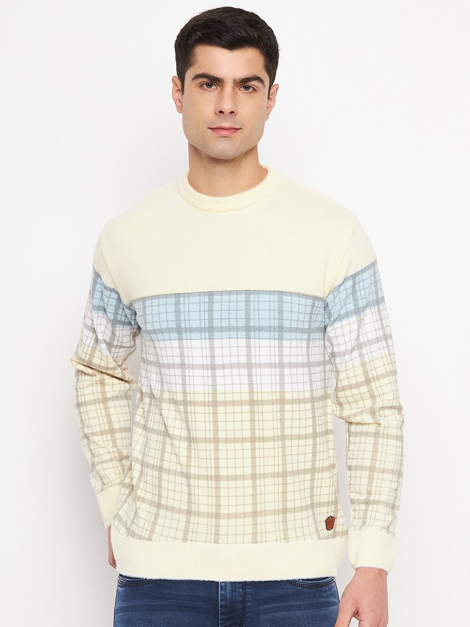 Duke Lemon Regular Fit Checks Sweater