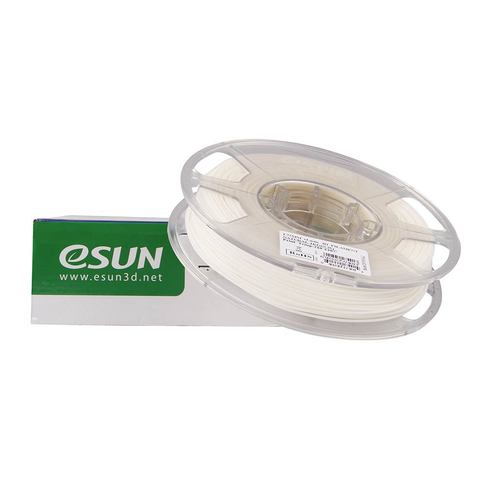 eSUN eLastic TPE 85A 1.75mm Flexible 3D Printer Filament Natural White Material Refills 1kg (2.2lbs) Spool Consumables