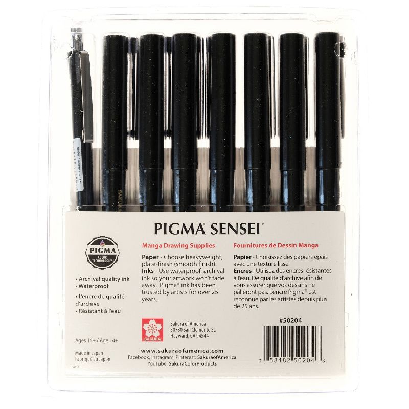 Pigma Sensei Manga Drawing Kit 8pc - Sakura