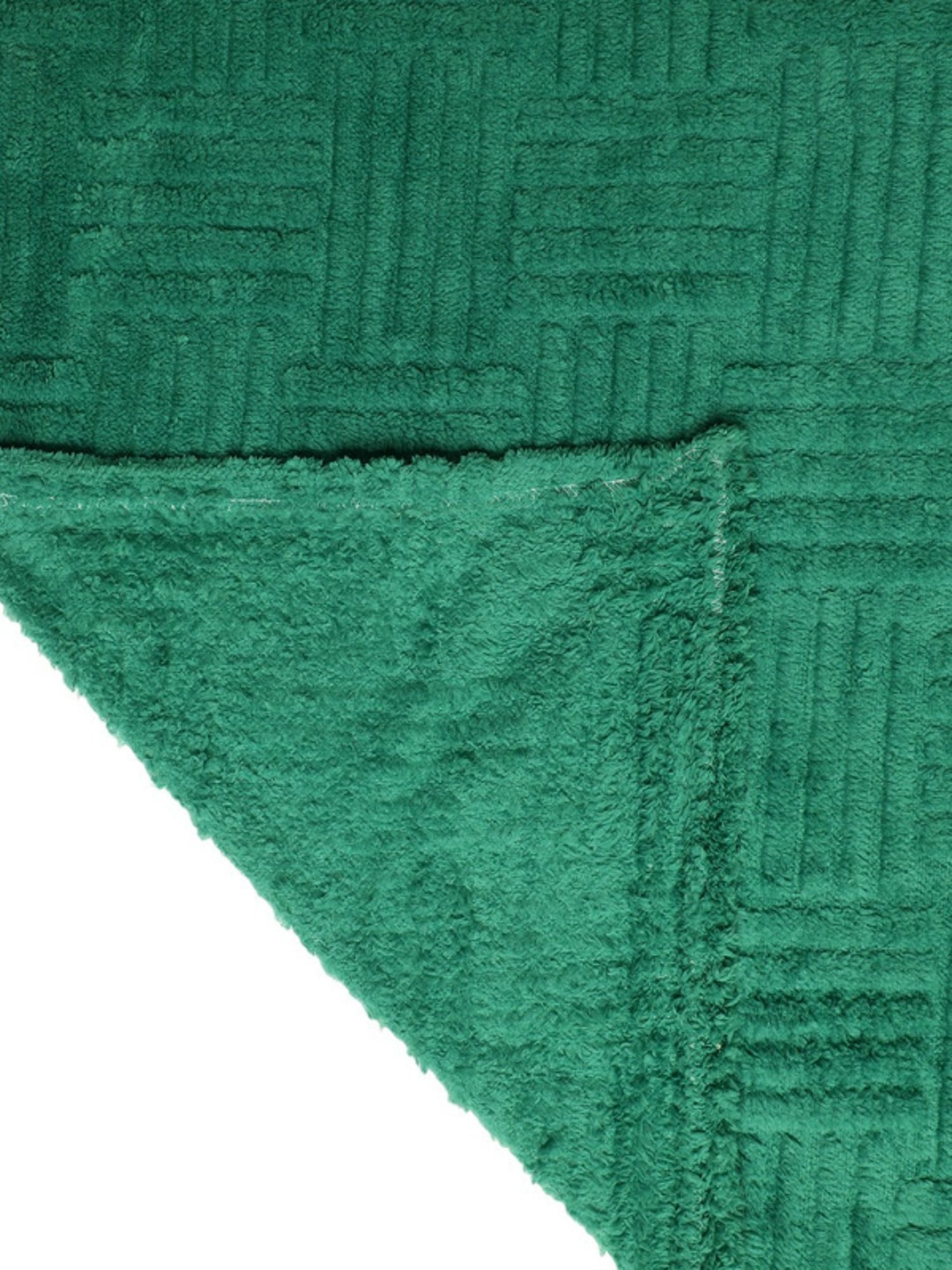 Dhrohar Green Polyester 300 GSM Double Bed Blanket