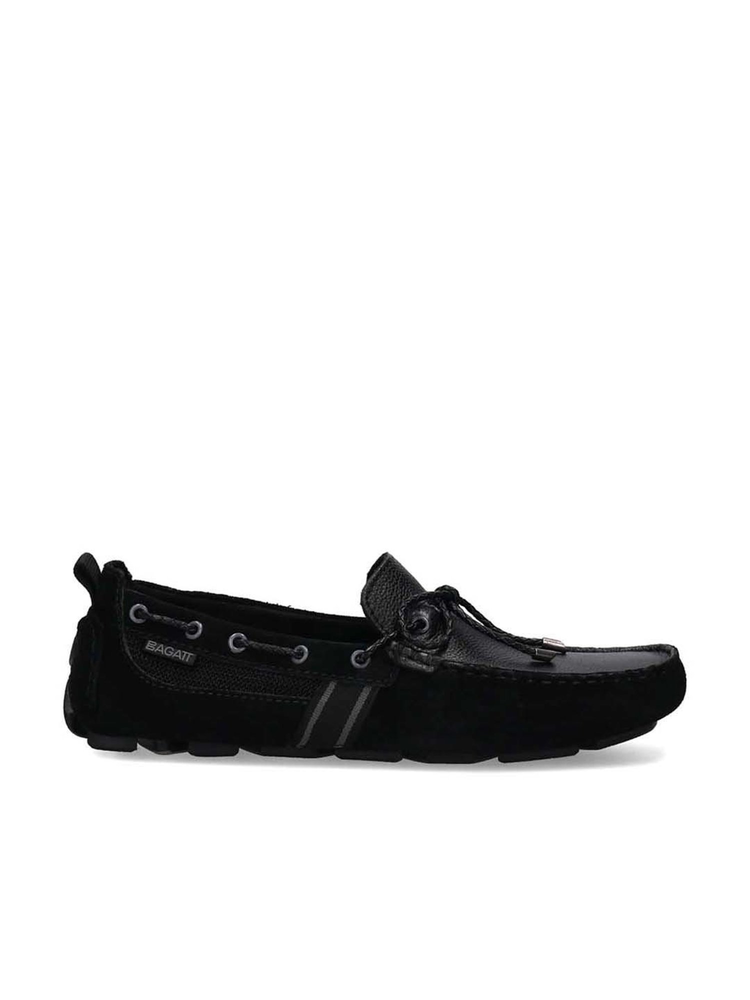 Bagatt Men's Hexa Black Boat Shoes
