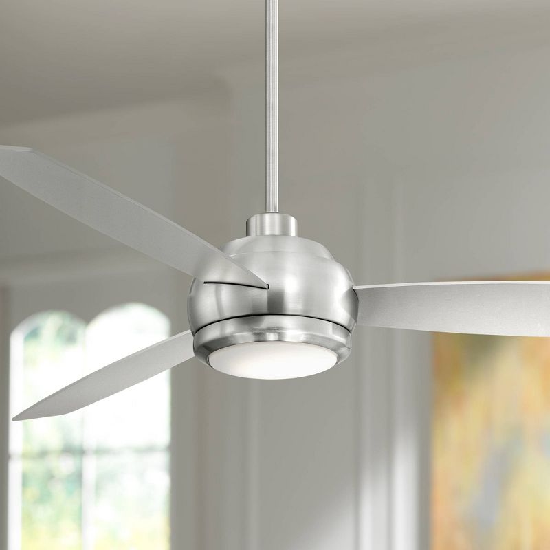 52" LED Antique Crystal Lighted Ceiling Fan White/Champagne - River of Goods