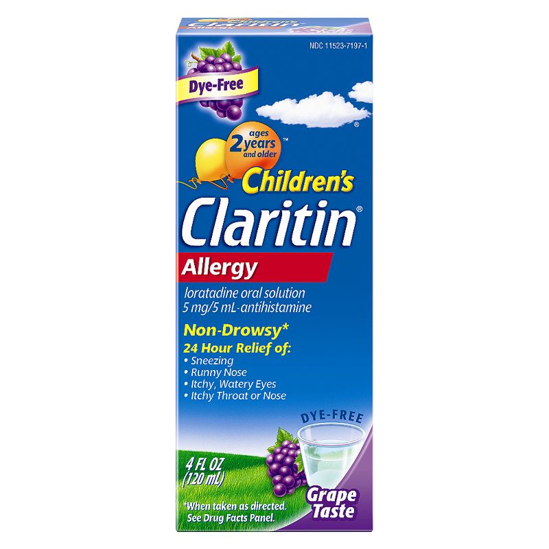 Children's Claritin 24 Hour Allergy Relief Liquid - Grape - Loratadine - 4 fl oz