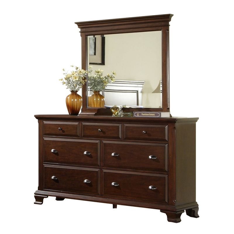 4pc Queen Brinley Storage Bedroom Set Cherry Red - Picket House Furnishings