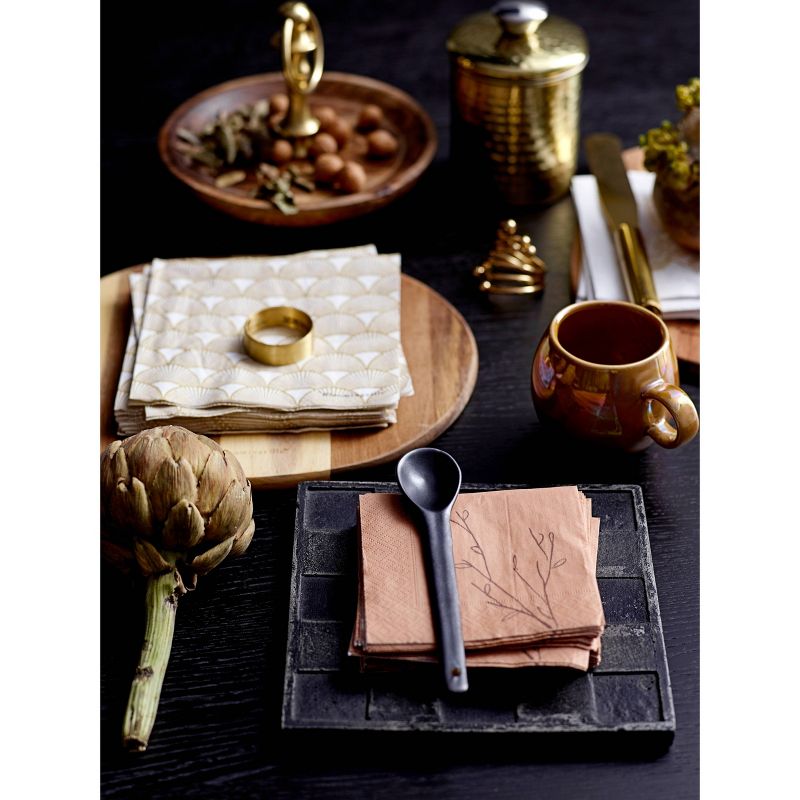 27" x 14" Artificial Rubber Plant in Boho Basket Cream - LCG Florals