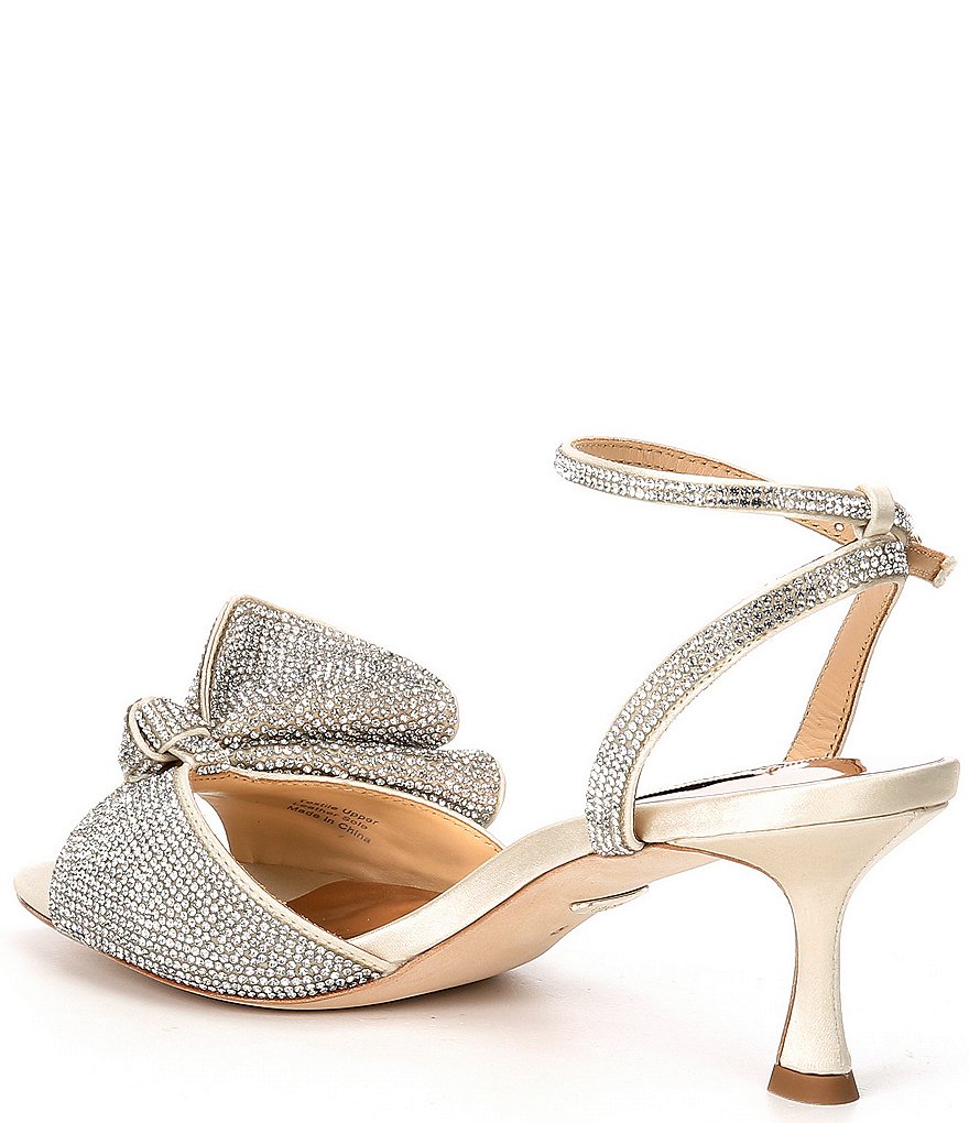 Badgley Mischka Remi Crystal Embellished Detail Dress Sandals