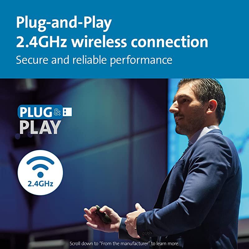 Wireless Presenter with Red Laser Pointer K33374USB