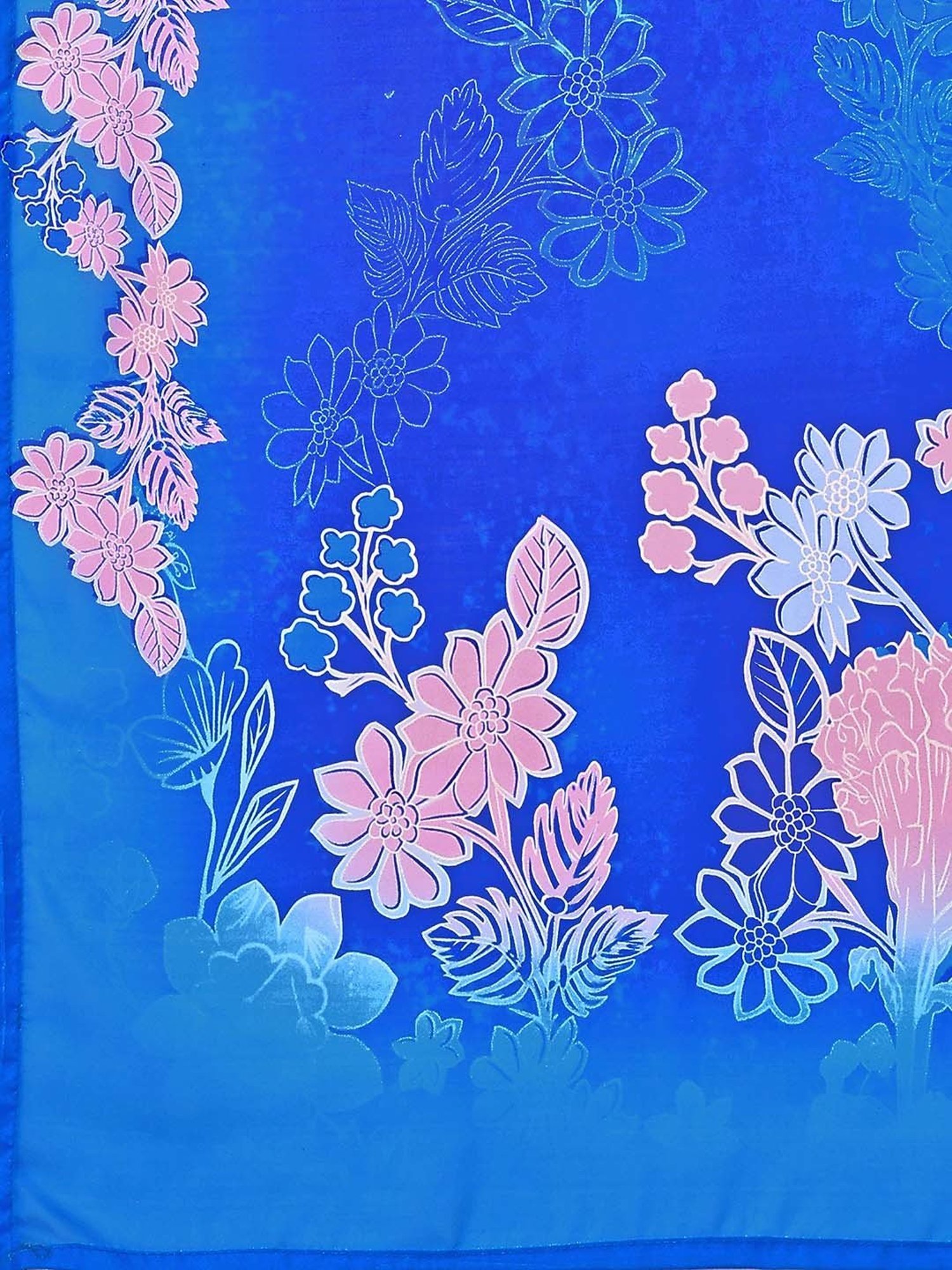 PURVAJA Blue Printed Lehenga Choli Set With Dupatta