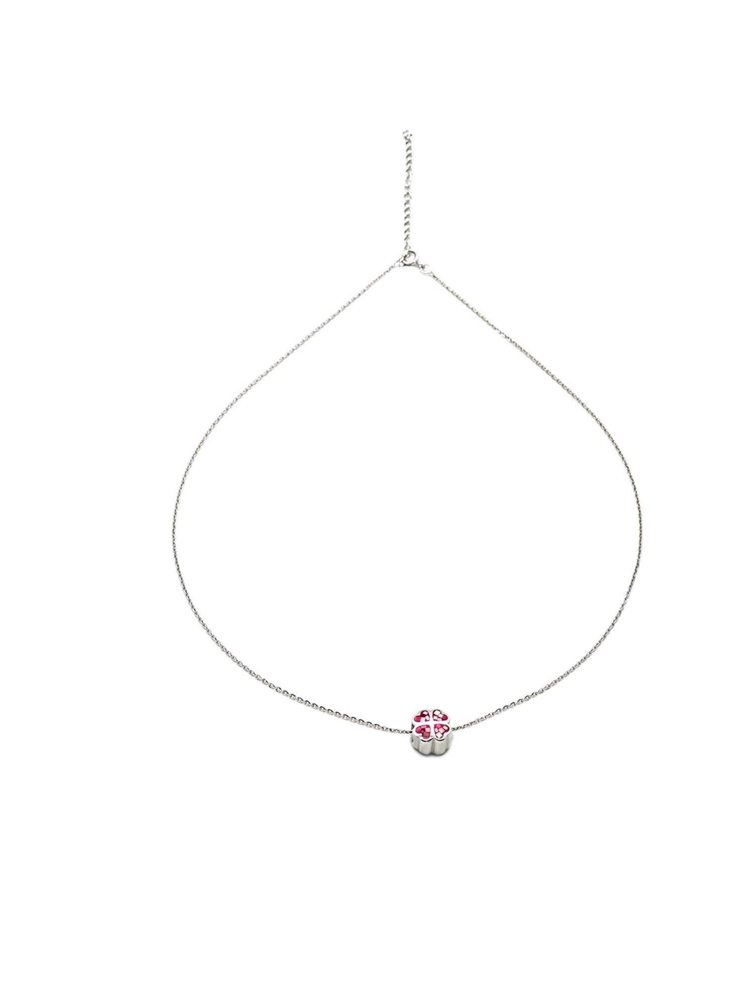 Silberry 92.5 Sterling Silver Cherry Blossom Pendant with Chain