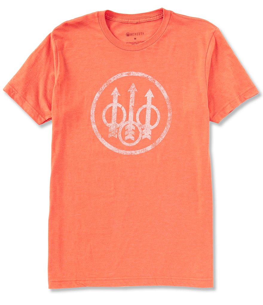 Beretta Distressed Graphic Trident Logo Short-Sleeve Tee