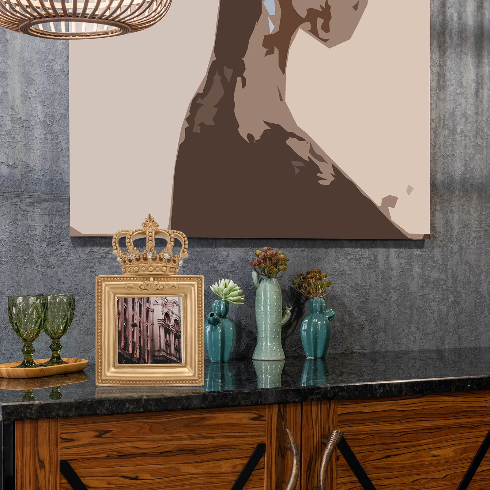 1pc European Style Photo Frame Decor Scene Decor Creative Photo Holder Decor