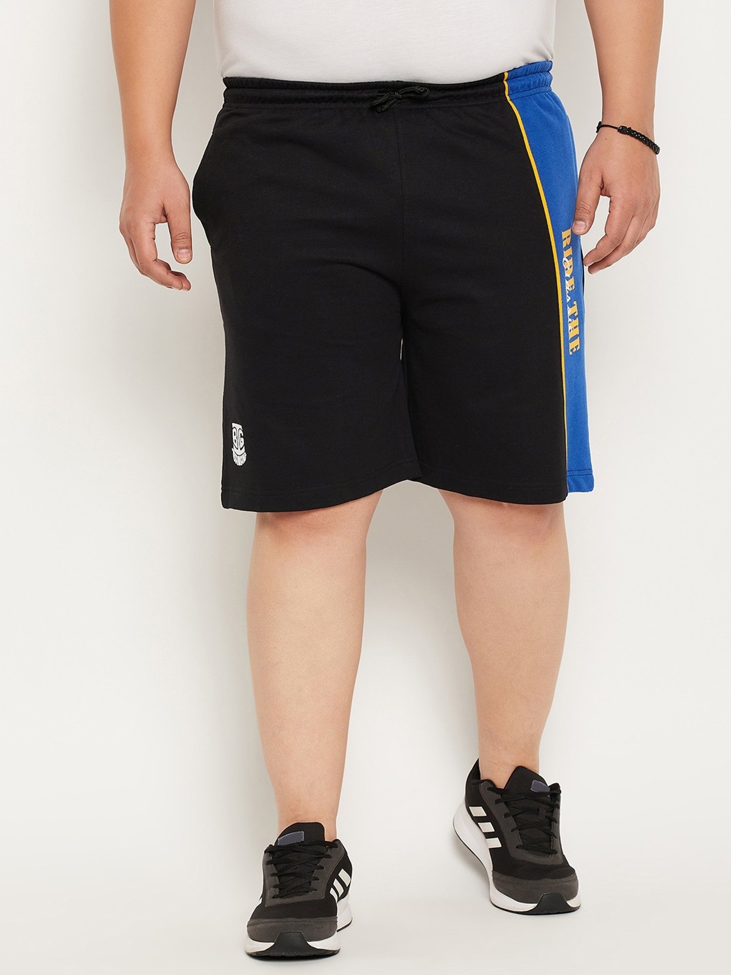 Bigbanana Black Regular Fit Printed Shorts
